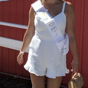 White Parker Romper